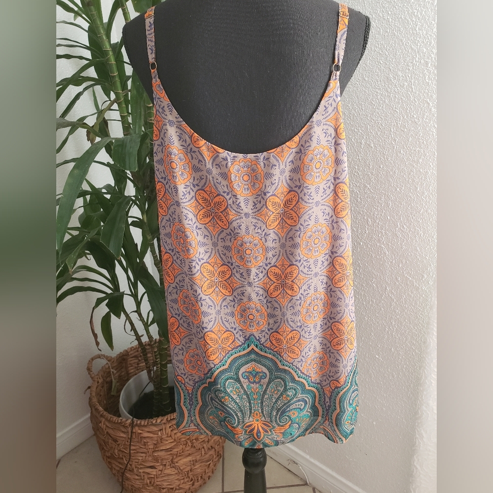 Bohemian Floral Print Top - Picture 4 of 7